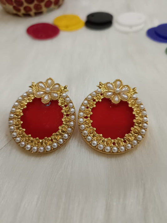 Beautiful (7-in-1) Base color changing earing studs with seven different colours